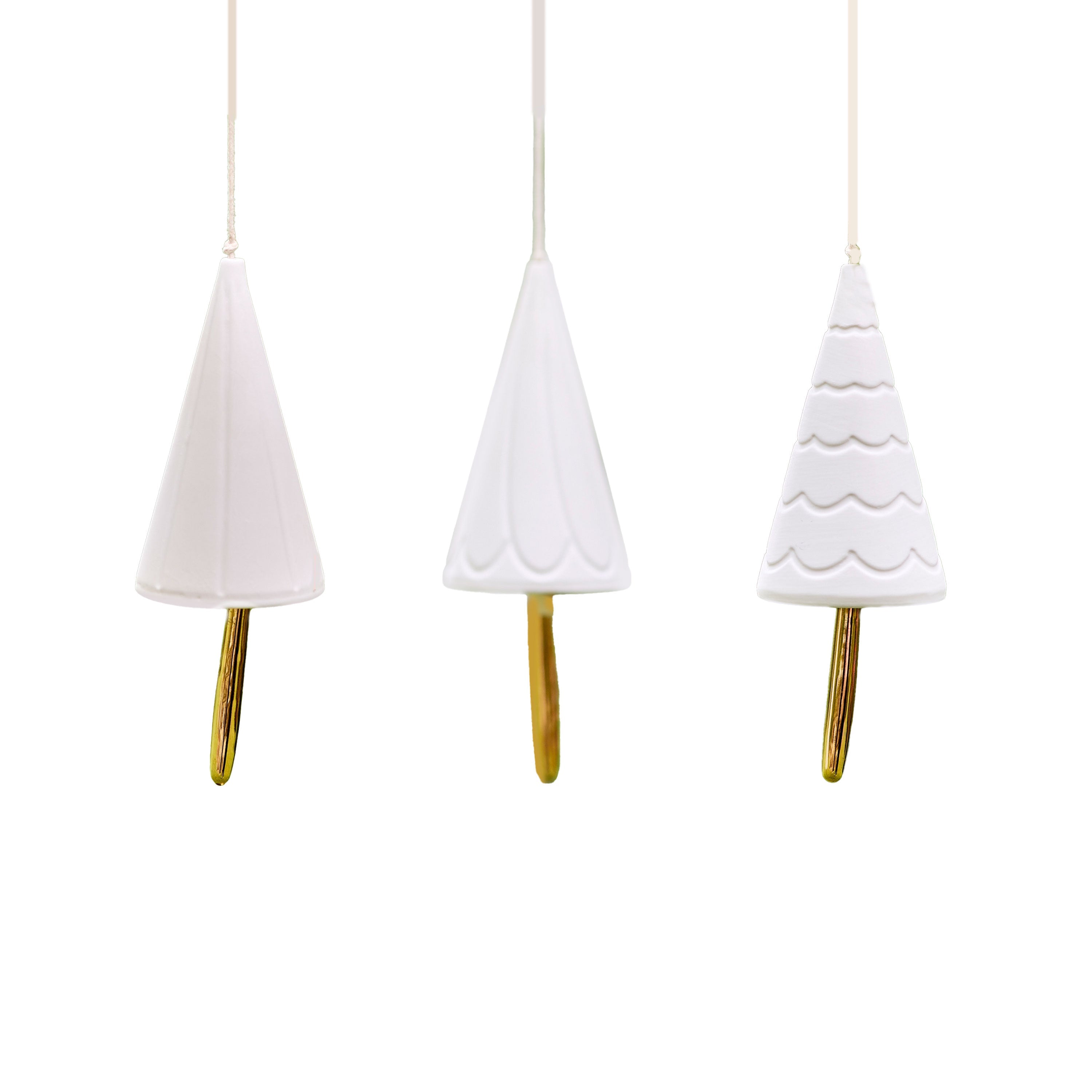 Set of 3 Hanging Christmas Tree Bells