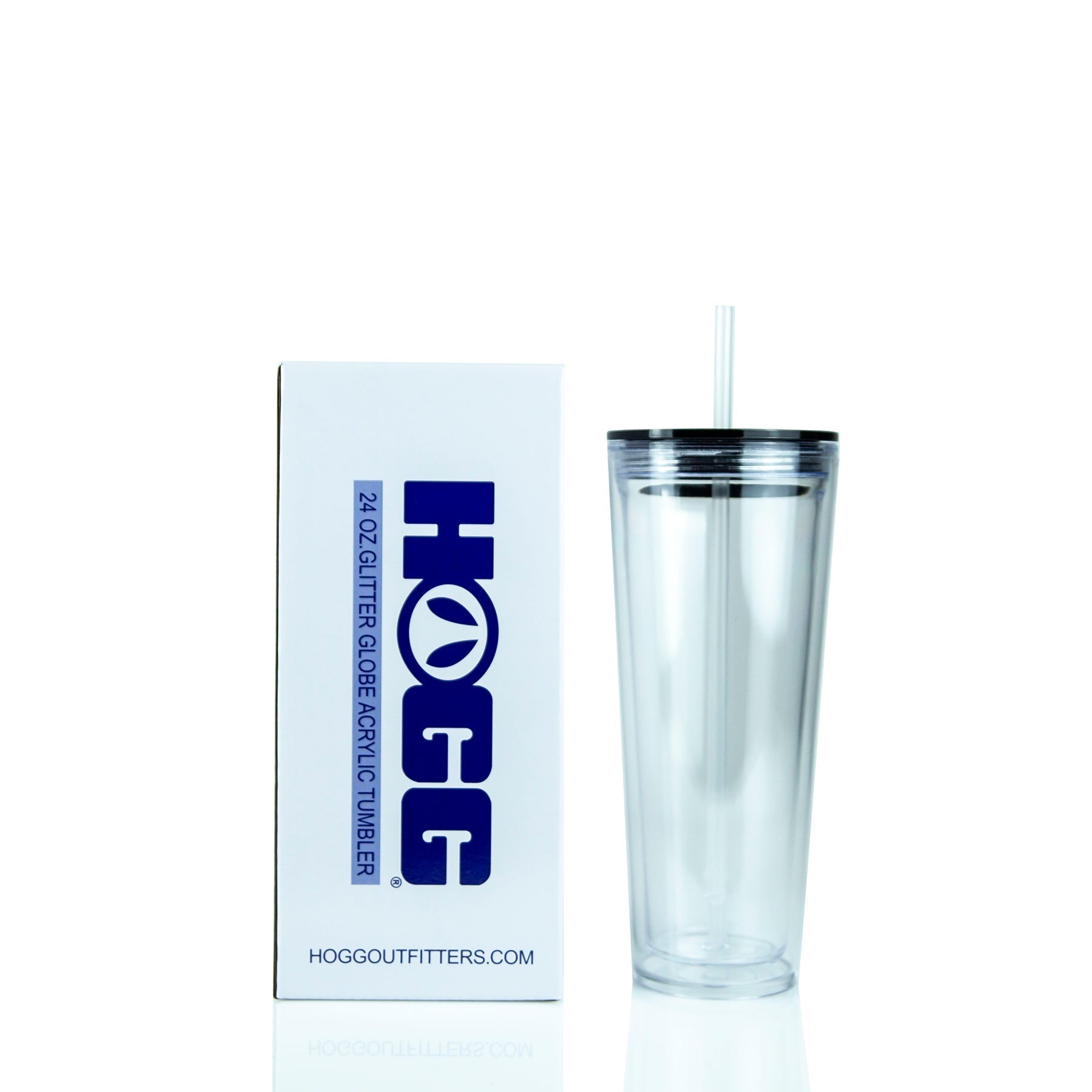 24oz Glitter Globe Acrylic Tumbler Case (24 Units)