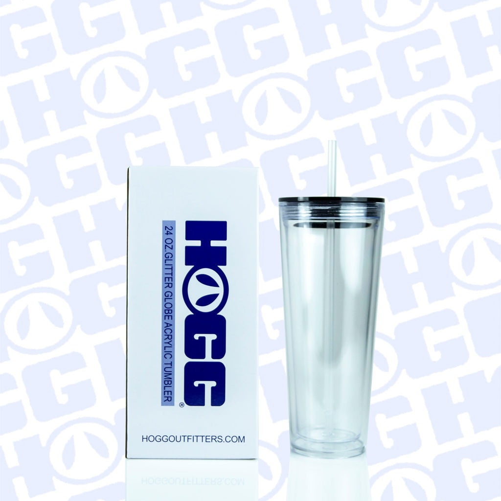 24oz Glitter Globe Acrylic Tumbler Case (24 Units)