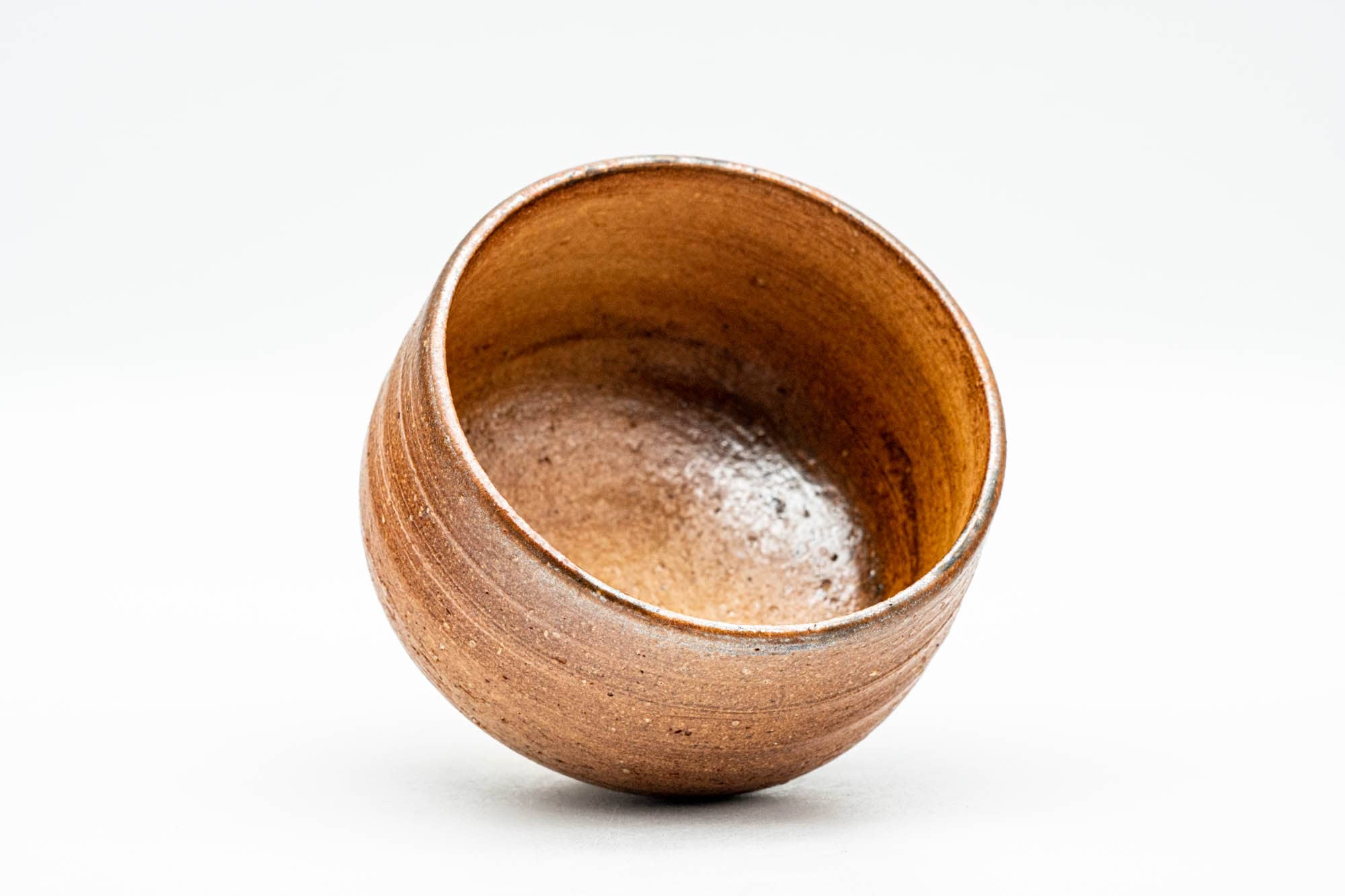 Japanese Teacup - Brown Textured Shigaraki-yaki Yunomi - 110ml