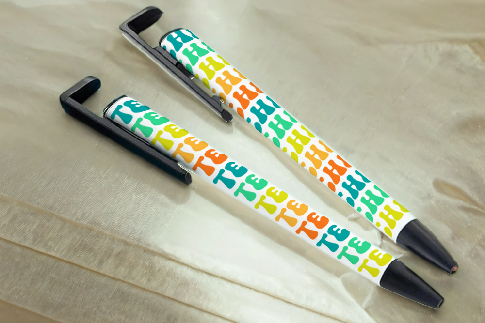Assorted Ready to Press Sublimation - School Pen Wraps (9 Pack)