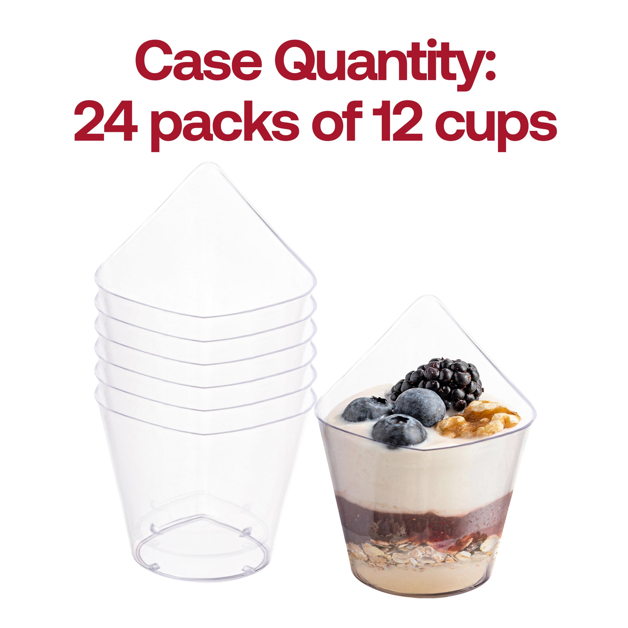 4 oz. Clear Teardrop Disposable Plastic Cups