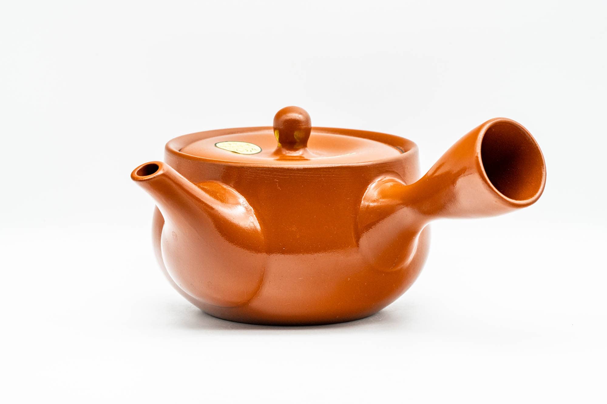 Japanese Kyusu - Classic Red Shudei Tokoname-yaki Mesh Teapot - 370ml