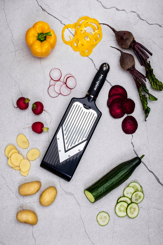 Adjustable V-Slicer with Julienne Blade