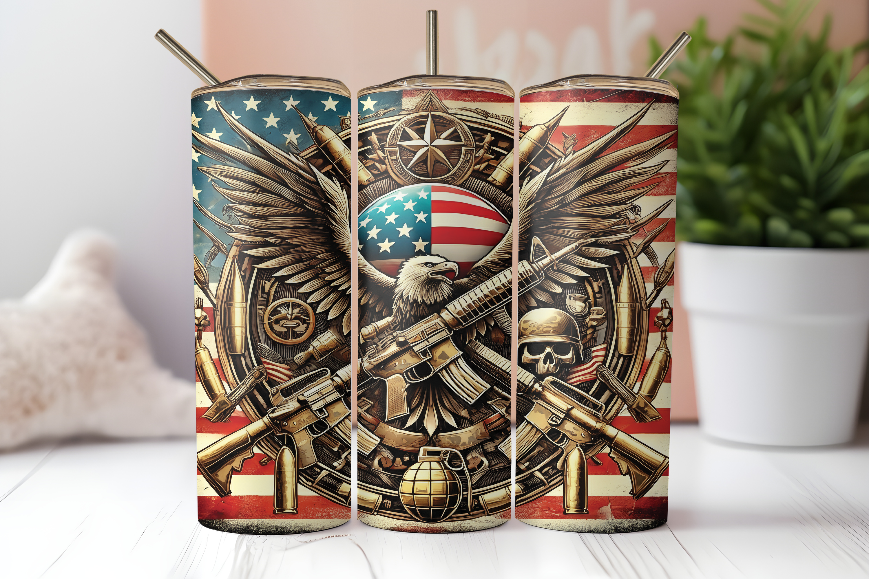 Assorted Ready to Press Sublimation Tumbler Prints (10 Pack) - Veteran's Day