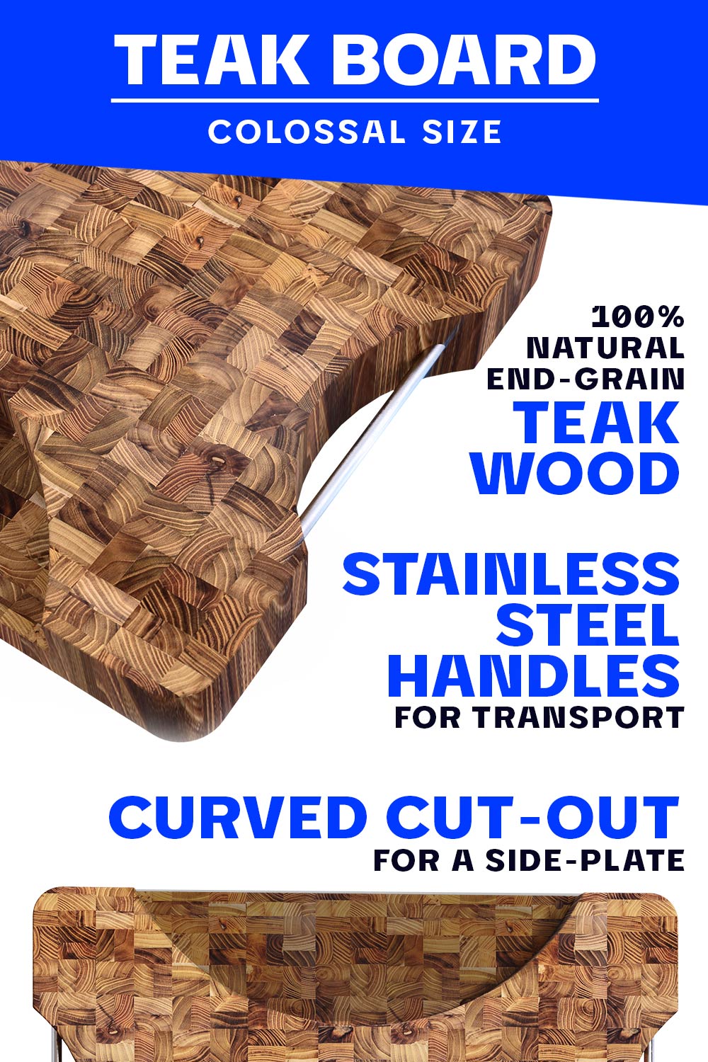 Lionswood Colossal Teak Cutting Board | Dalstrong ©