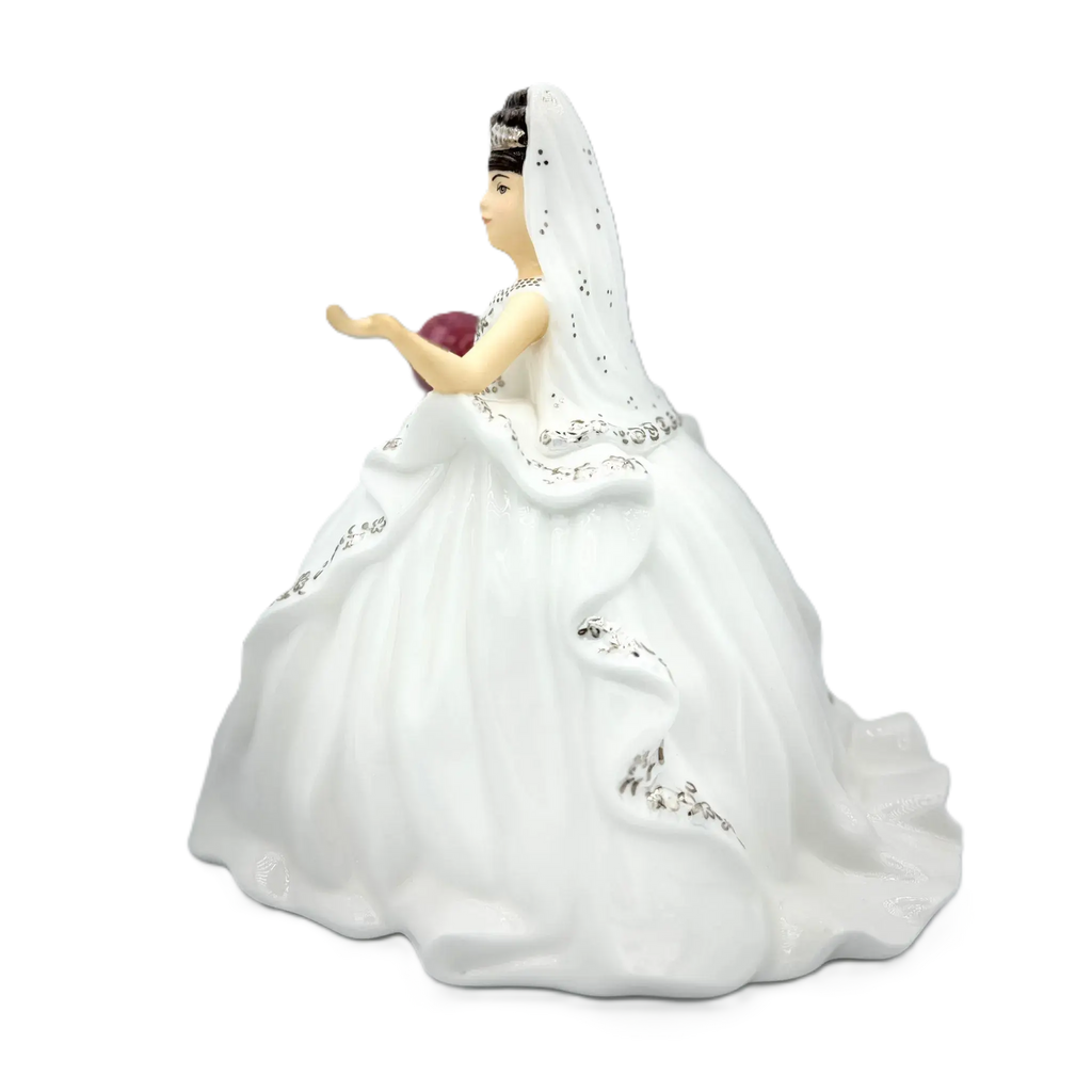 English Ladies Thelma Madine Gypsy Affection Bride Mini Figurine Brunette