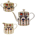 Royal Crown Derby Imari 1128 3pc Tea Set (2) - 2nd Quality