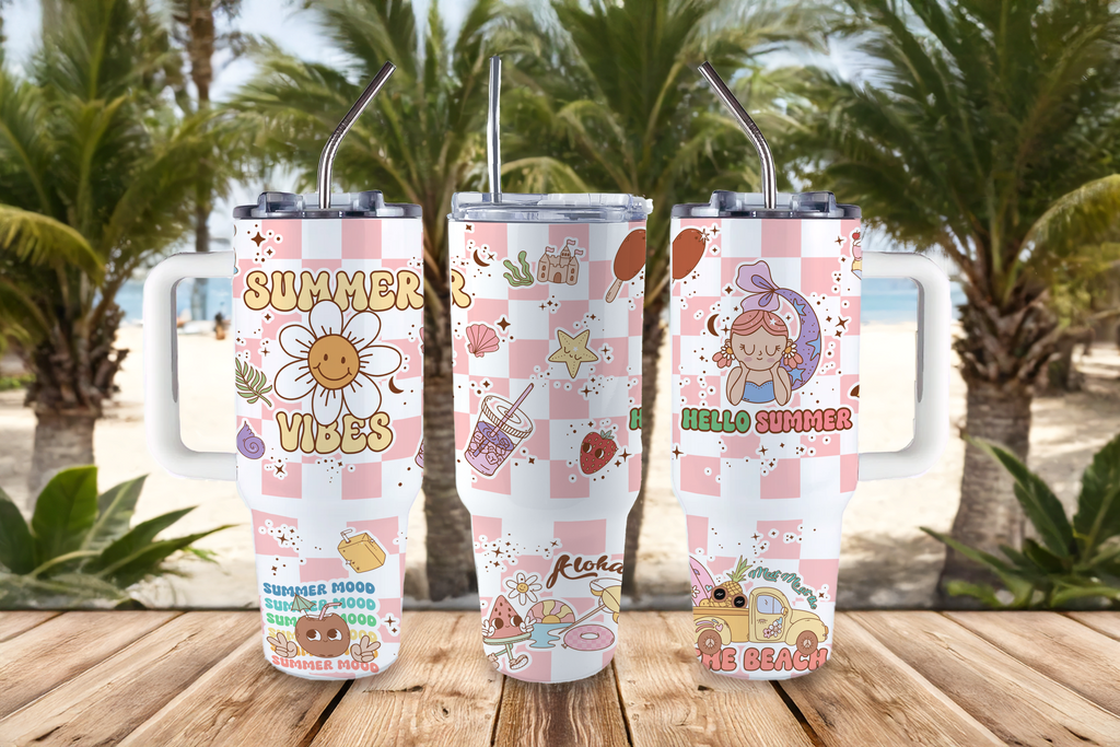 Digital Sublimation Designs - Summer Tumbler Wraps