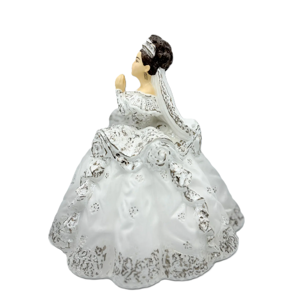 English Ladies Thelma Madine Little Prayer Communion Figurine : Brunette