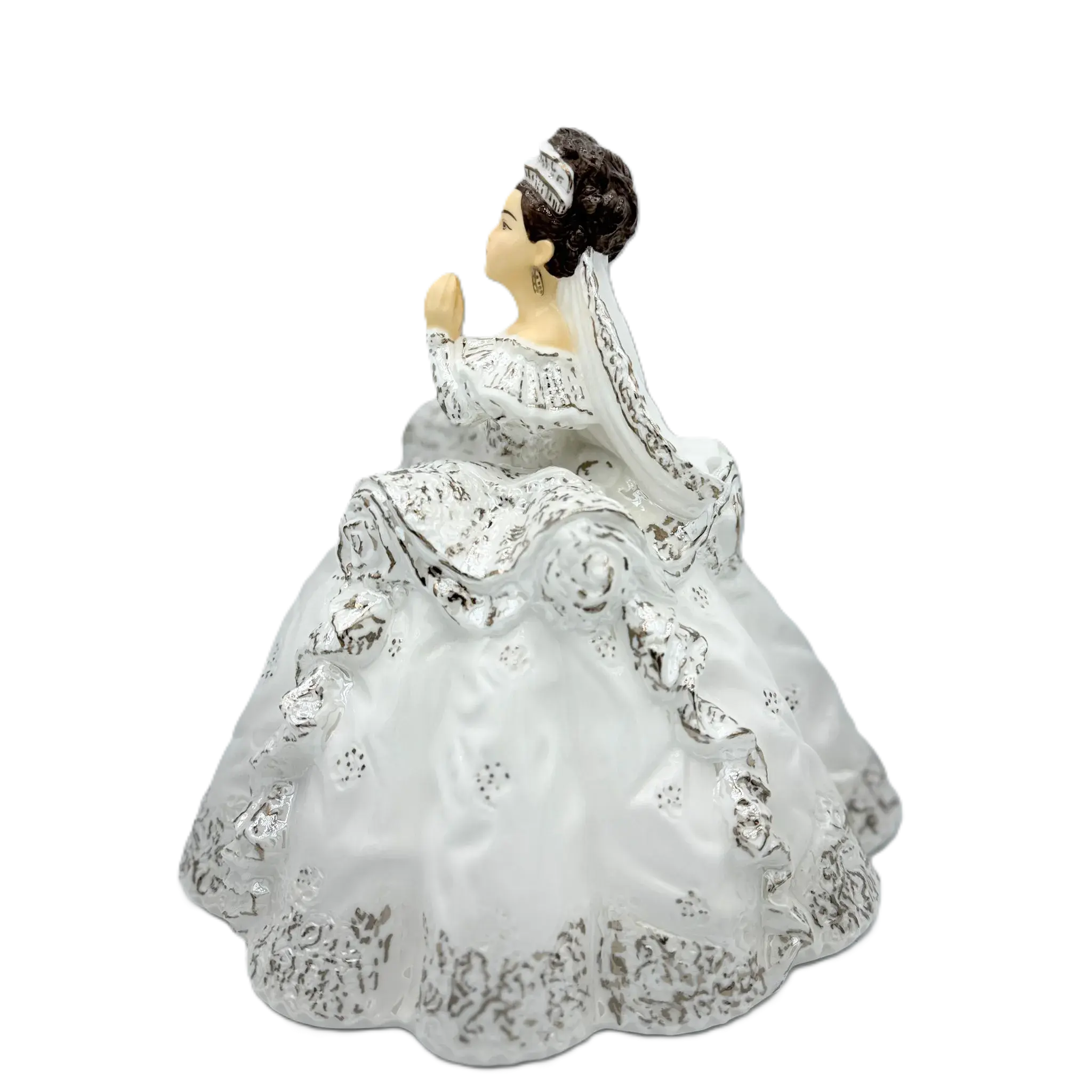 English Ladies Thelma Madine Little Prayer Communion Figurine : Brunette