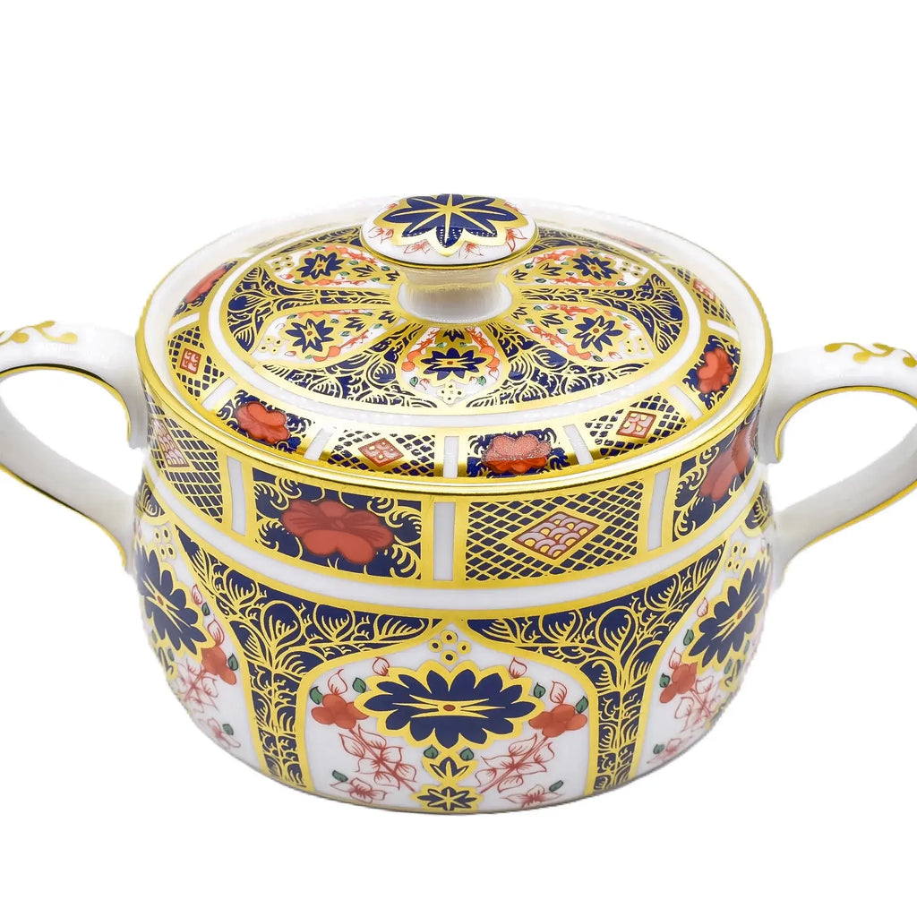 Royal Crown Derby Imari 1128 Covered Sugar Bowl