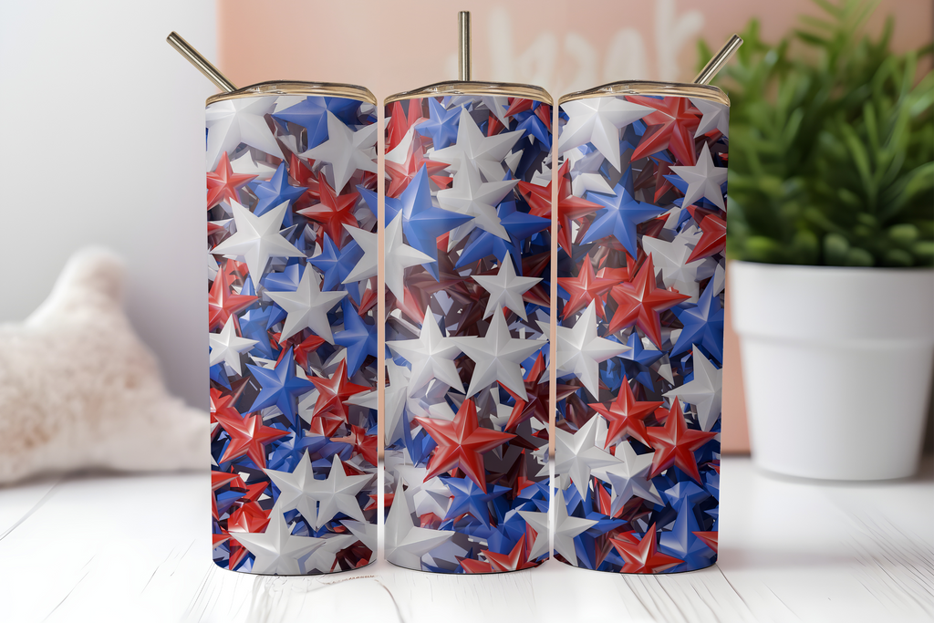 Assorted Ready to Press Sublimation Tumbler Prints (14 Pack) - Fourth of July