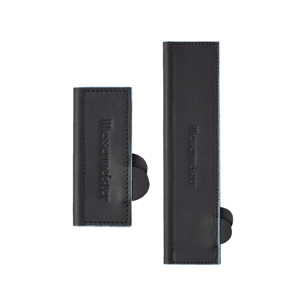 Black Leather Edge-Guard Chef & Parer Set - 2 Piece