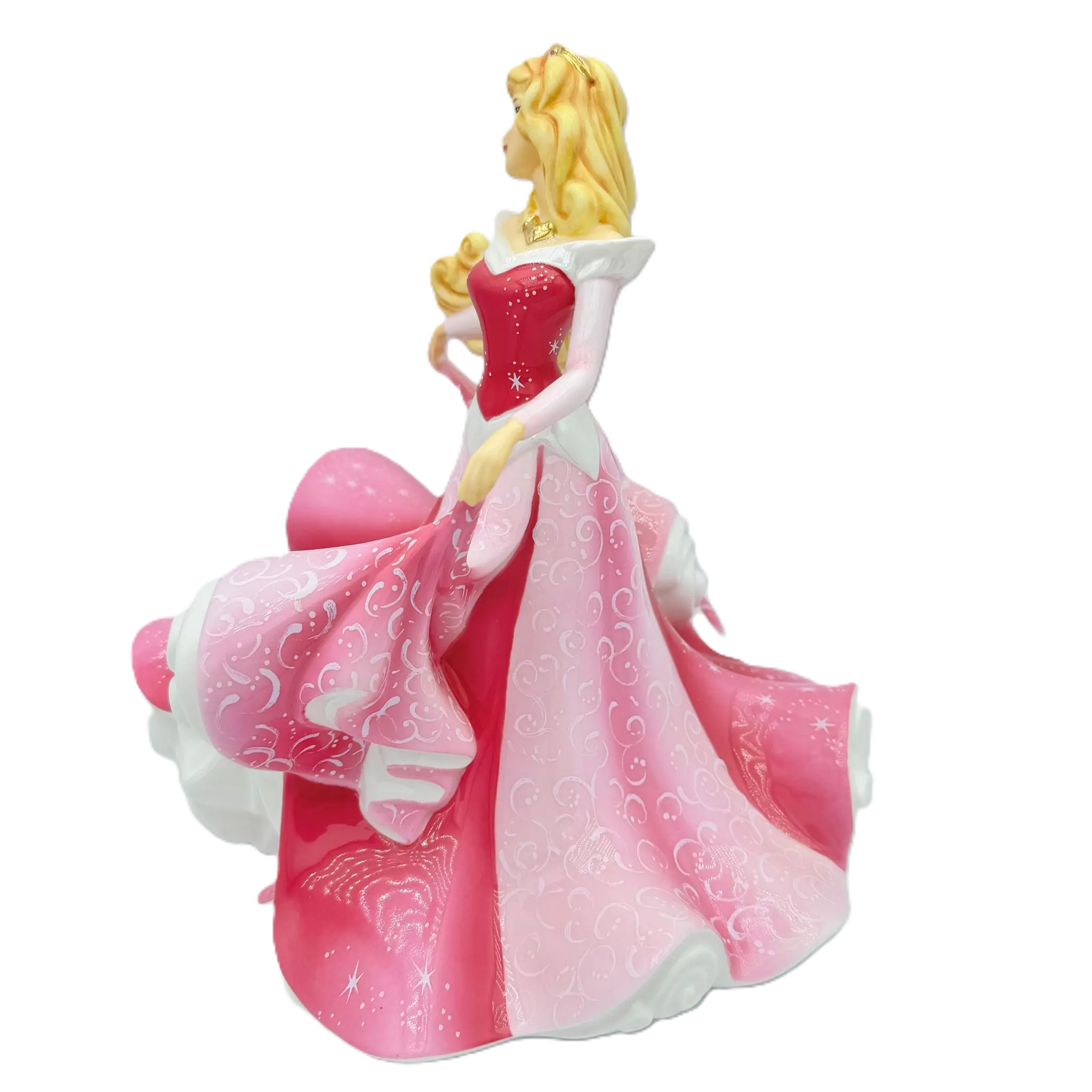 English Ladies Disney Sleeping Beauty Aurora Pink Figurine