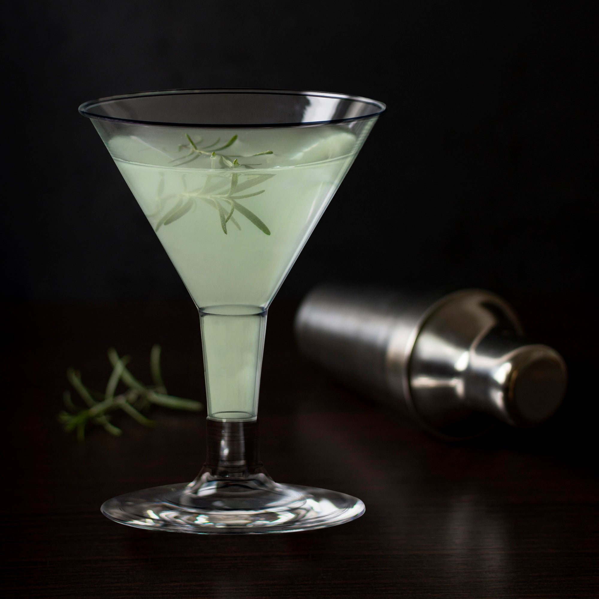 Mini 2 oz Plastic Martini Shot Glasses – Clear Disposable Cocktail Cups