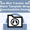 2oz Mini Traveler Set Tumbler Wrap Template