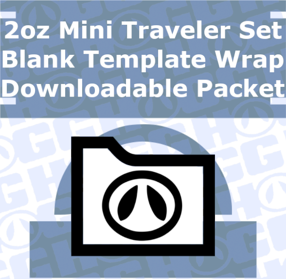 2oz Mini Traveler Set Tumbler Wrap Template