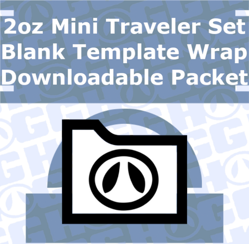 2oz Mini Traveler Set Tumbler Wrap Template