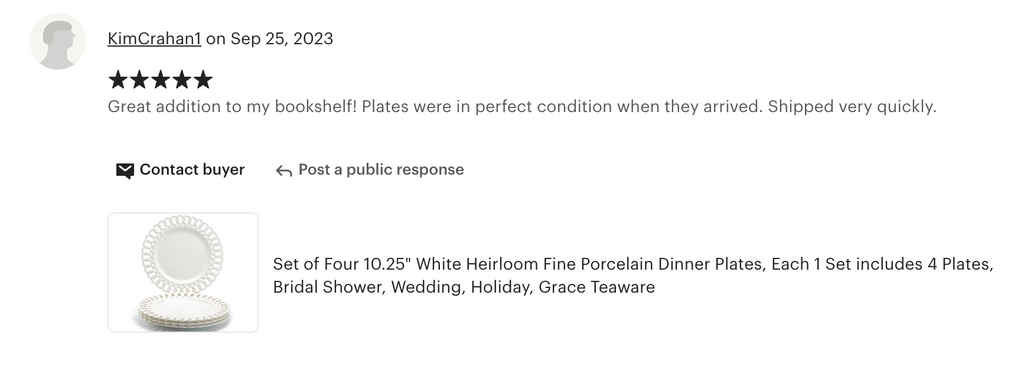 White Heirloom Fine Porcelain Dessert/Dinner Plate