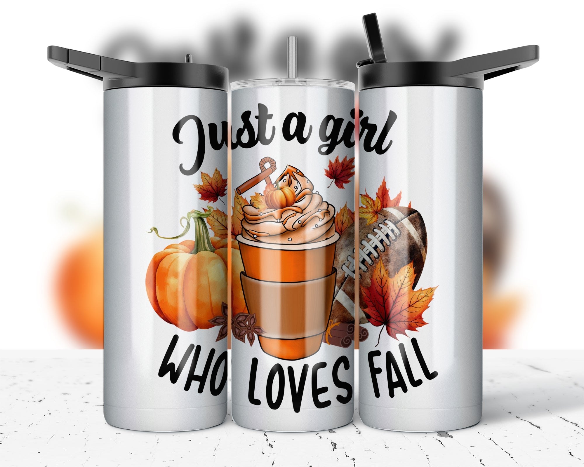 Assorted Ready to Press Sublimation Prints for 20oz Straight Skinny Tumblers (10 Pack) - Fall