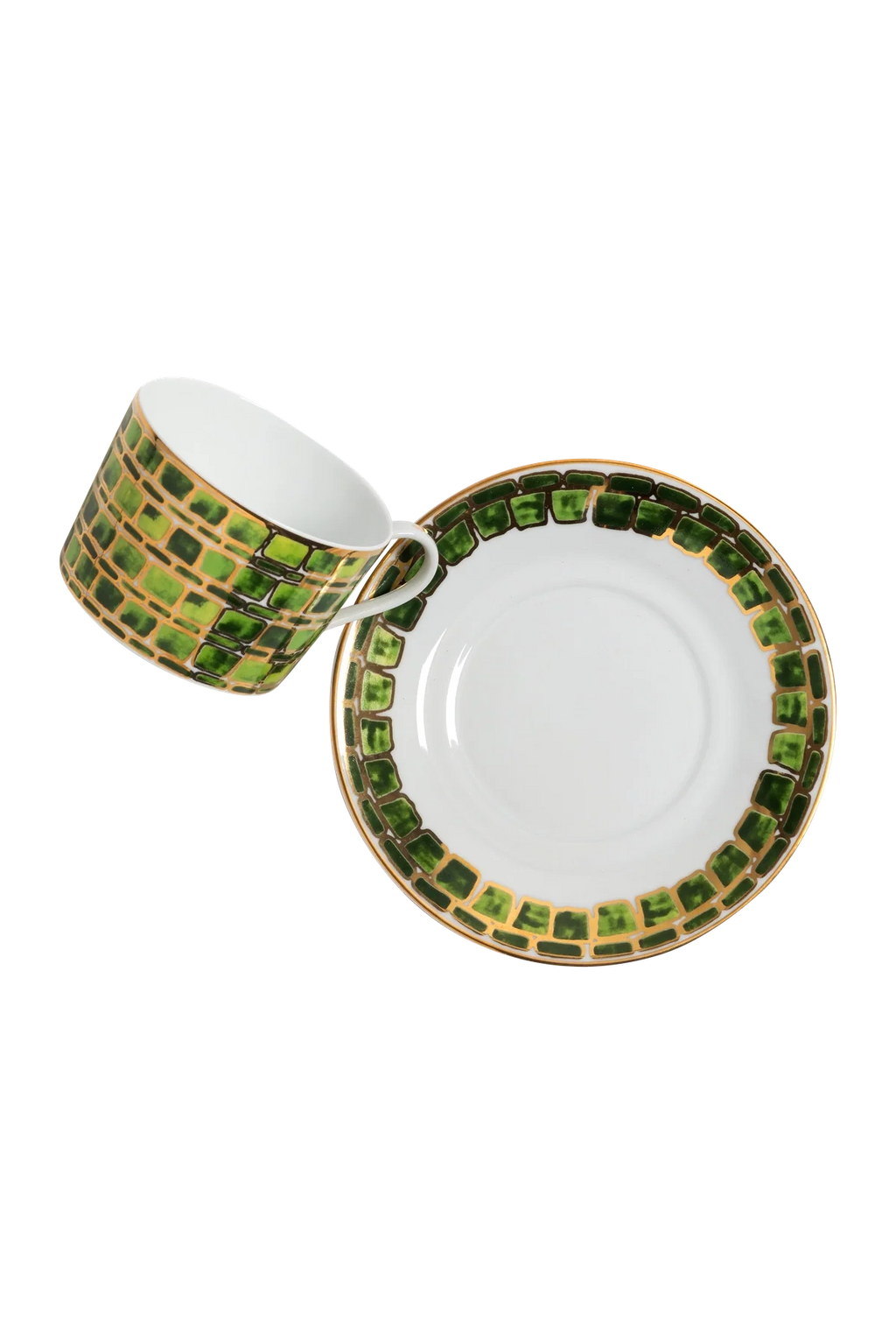 Tea Cup and Saucer Jade Green (set of 4)