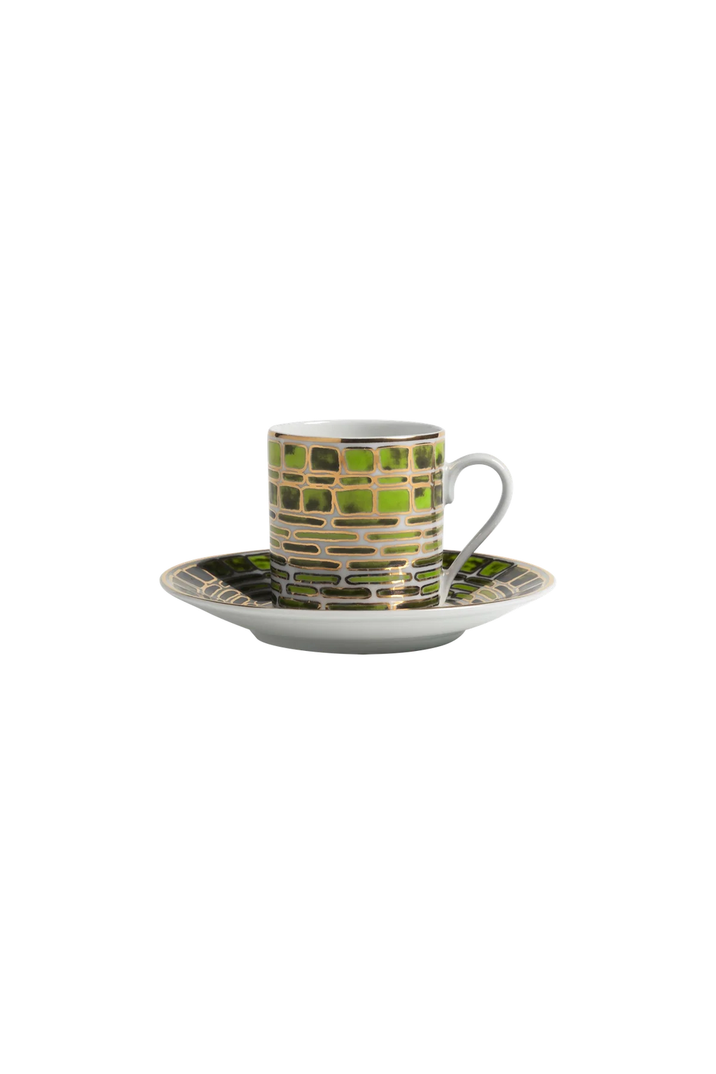Espresso Cup and Saucer Jade Green (set of 4)