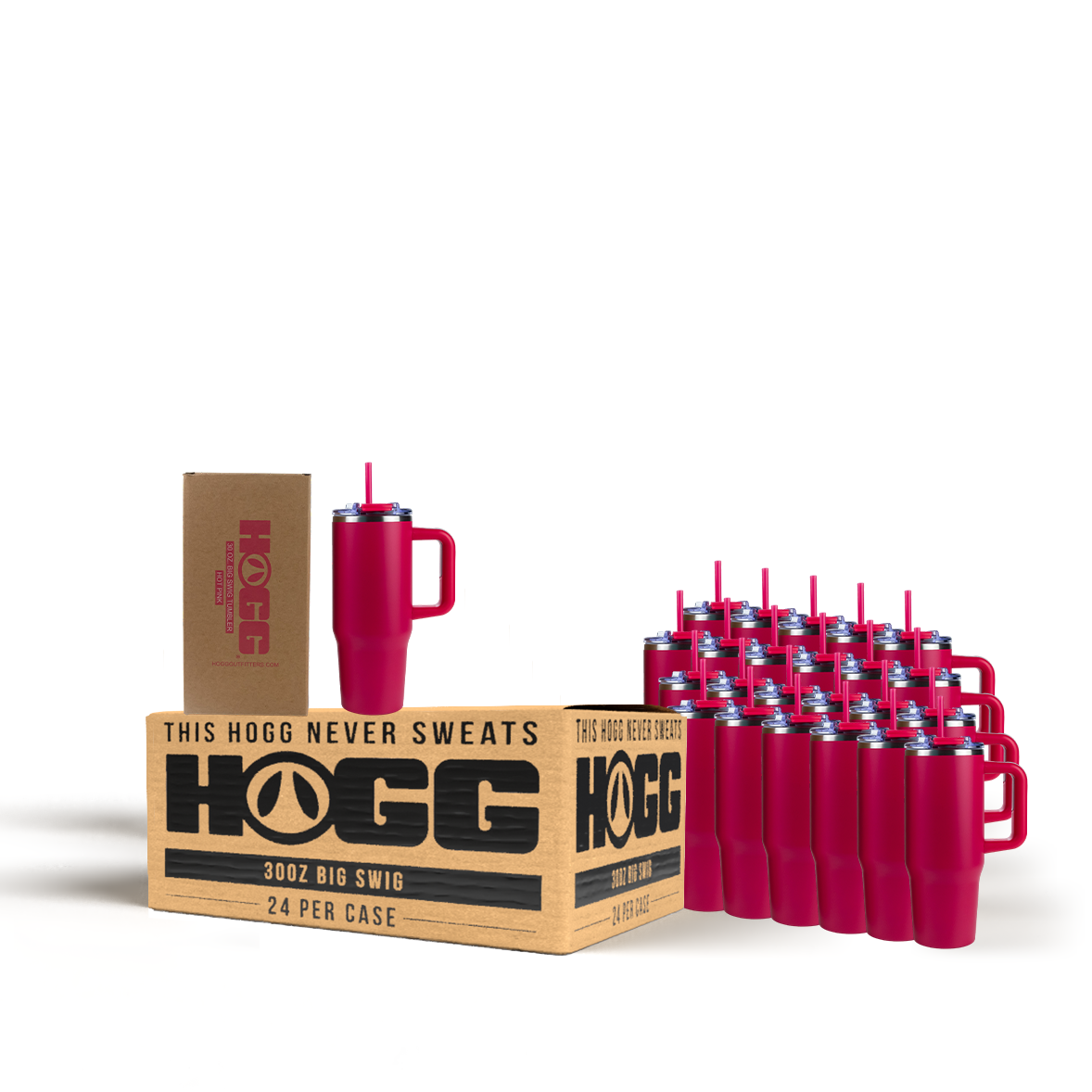 30oz Powder Coated Big Swig Tumbler Case (24 Units)