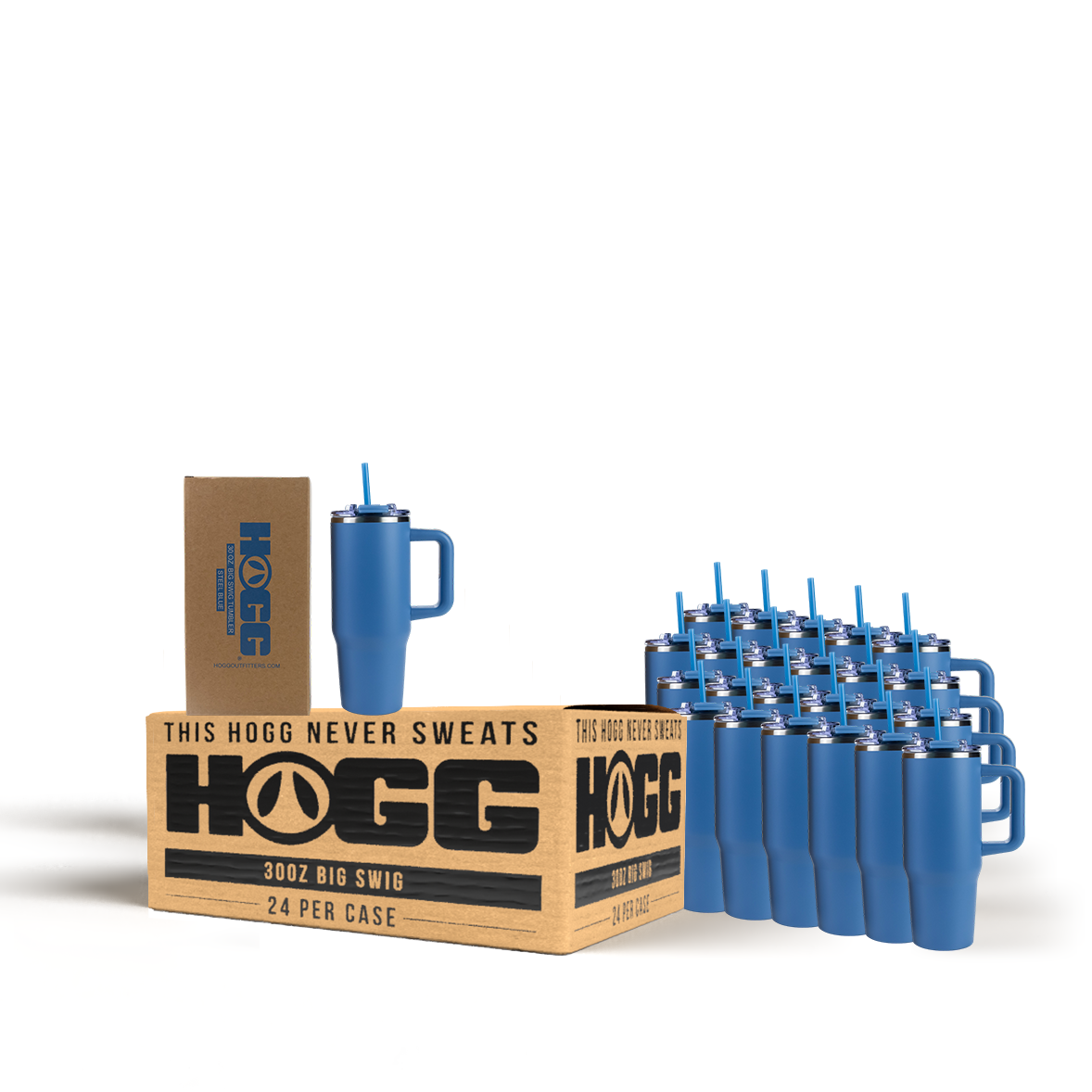 30oz Powder Coated Big Swig Tumbler Case (24 Units)