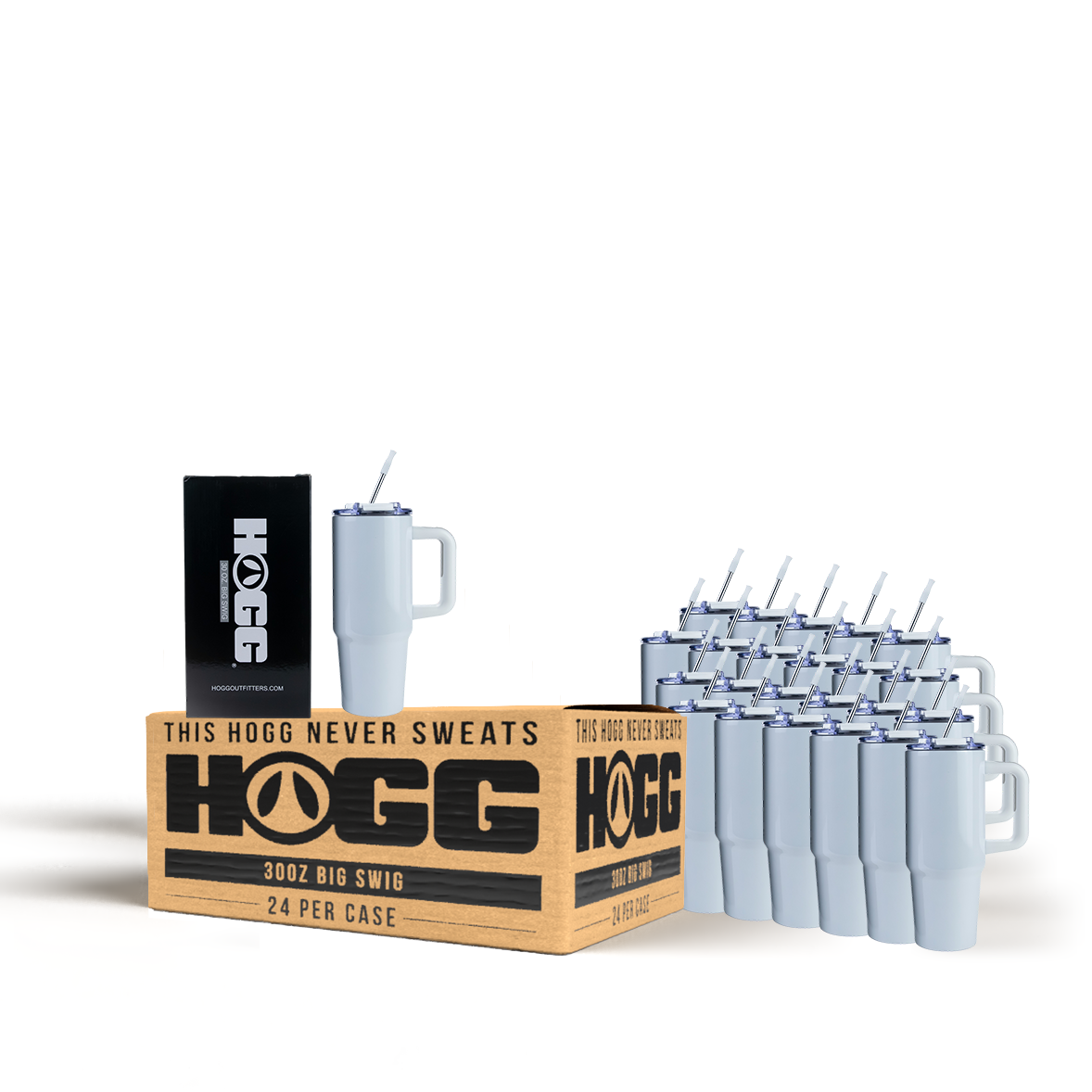 30oz Sublimatable Big Swig Tumbler Case (24 Units)