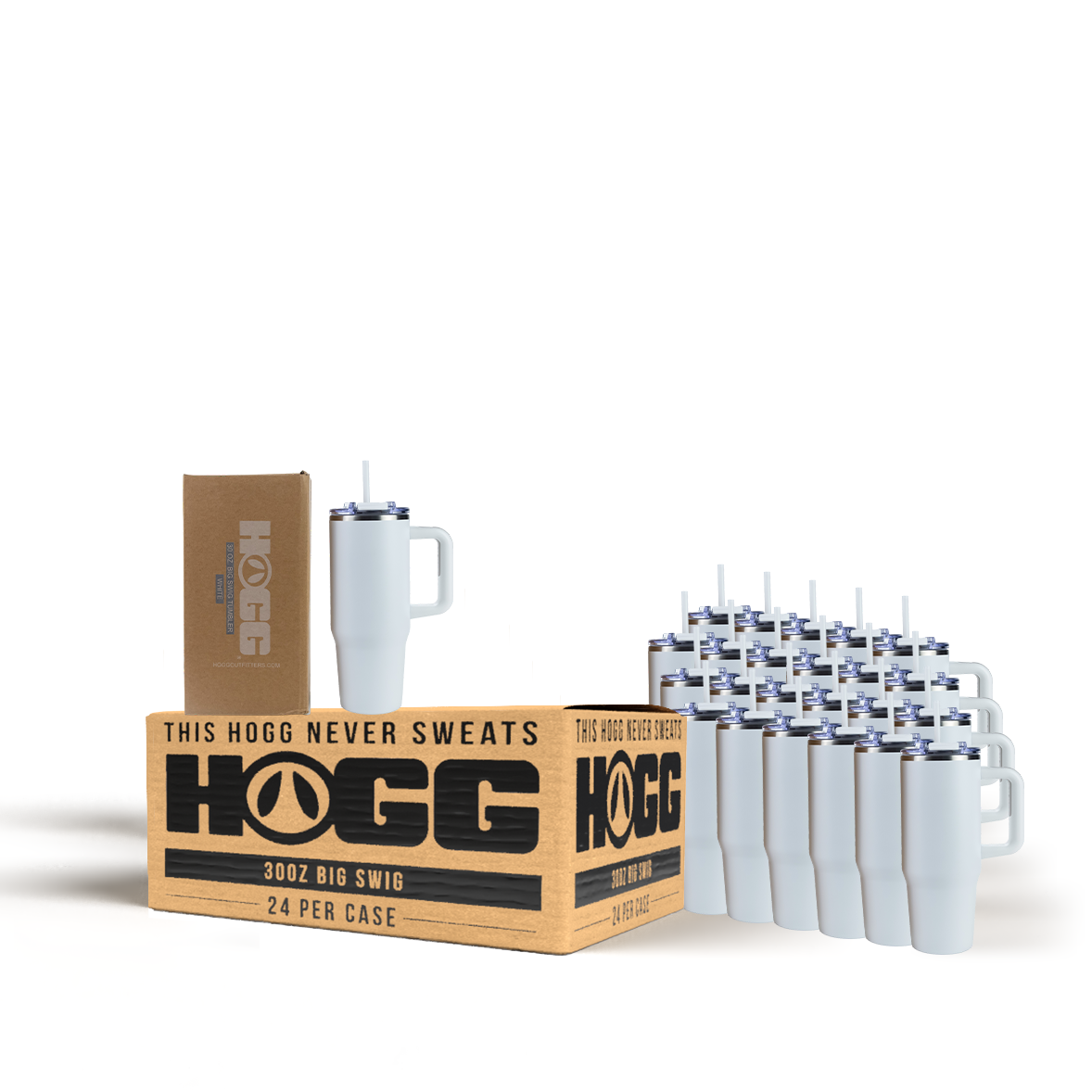 30oz Powder Coated Big Swig Tumbler Case (24 Units)