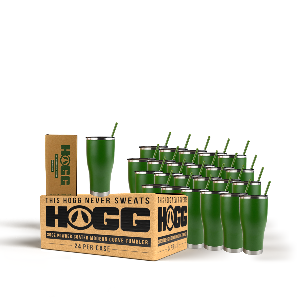 30oz Powder Coated Modern Curve Tumbler Case