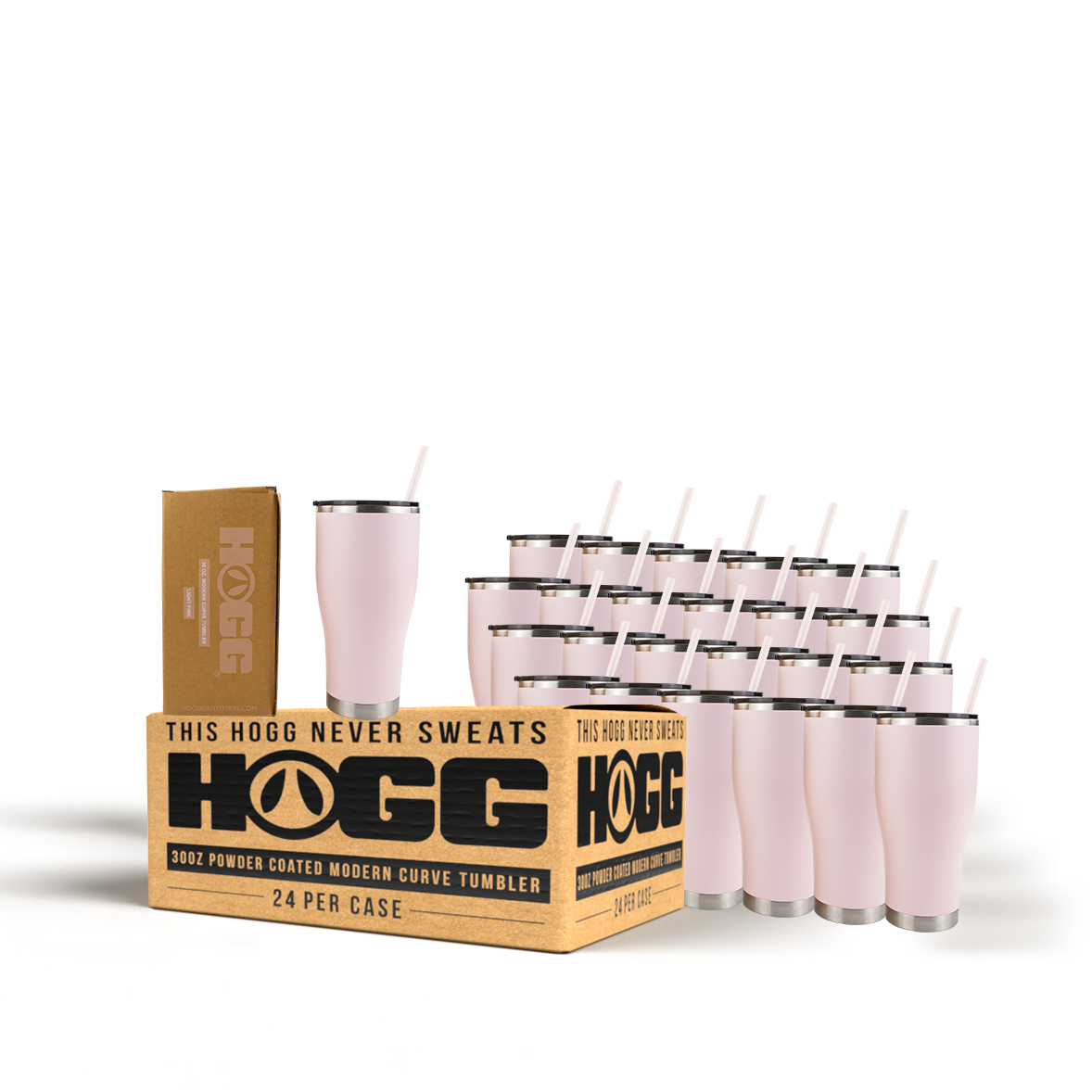 30oz Powder Coated Modern Curve Tumbler Case