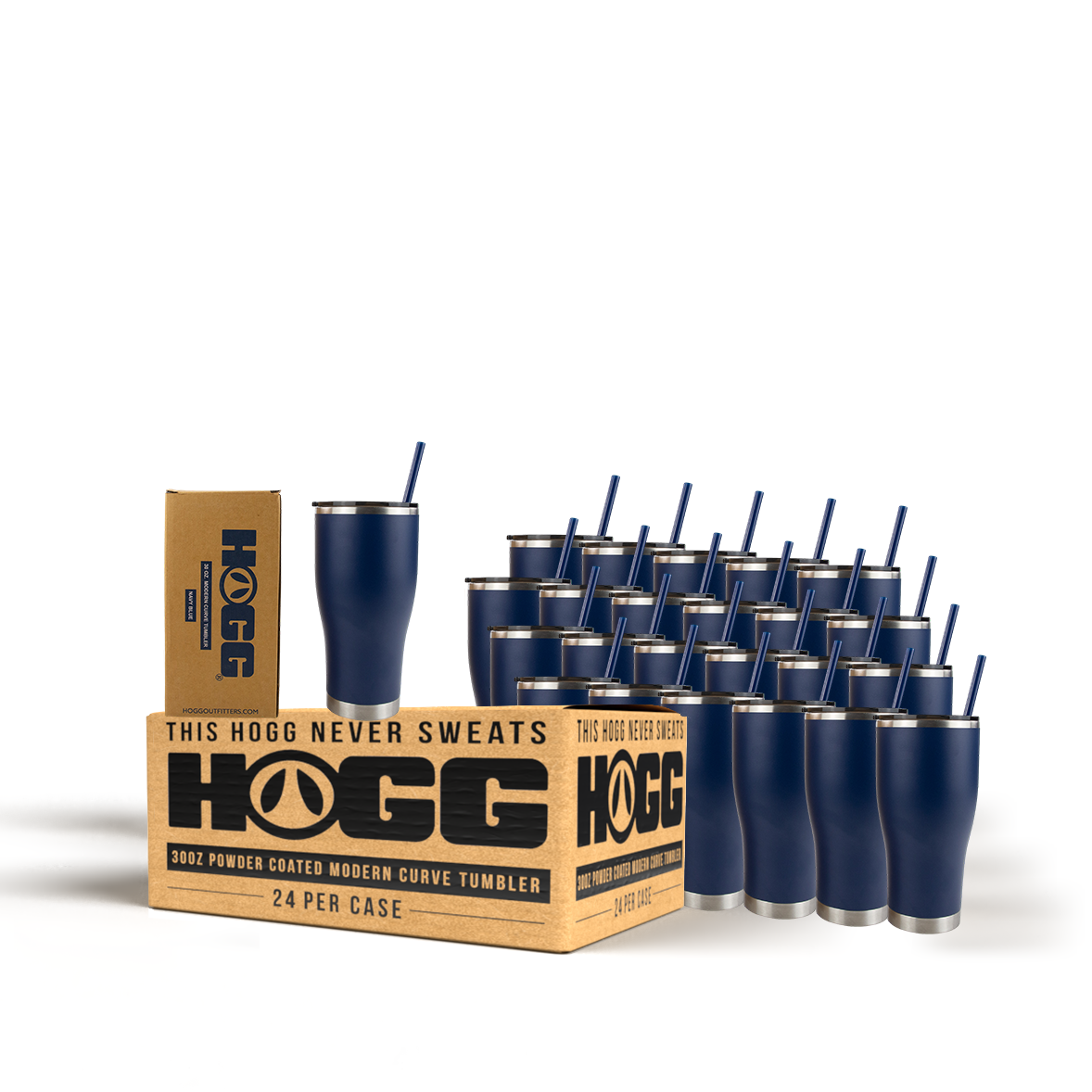 30oz Powder Coated Modern Curve Tumbler Case