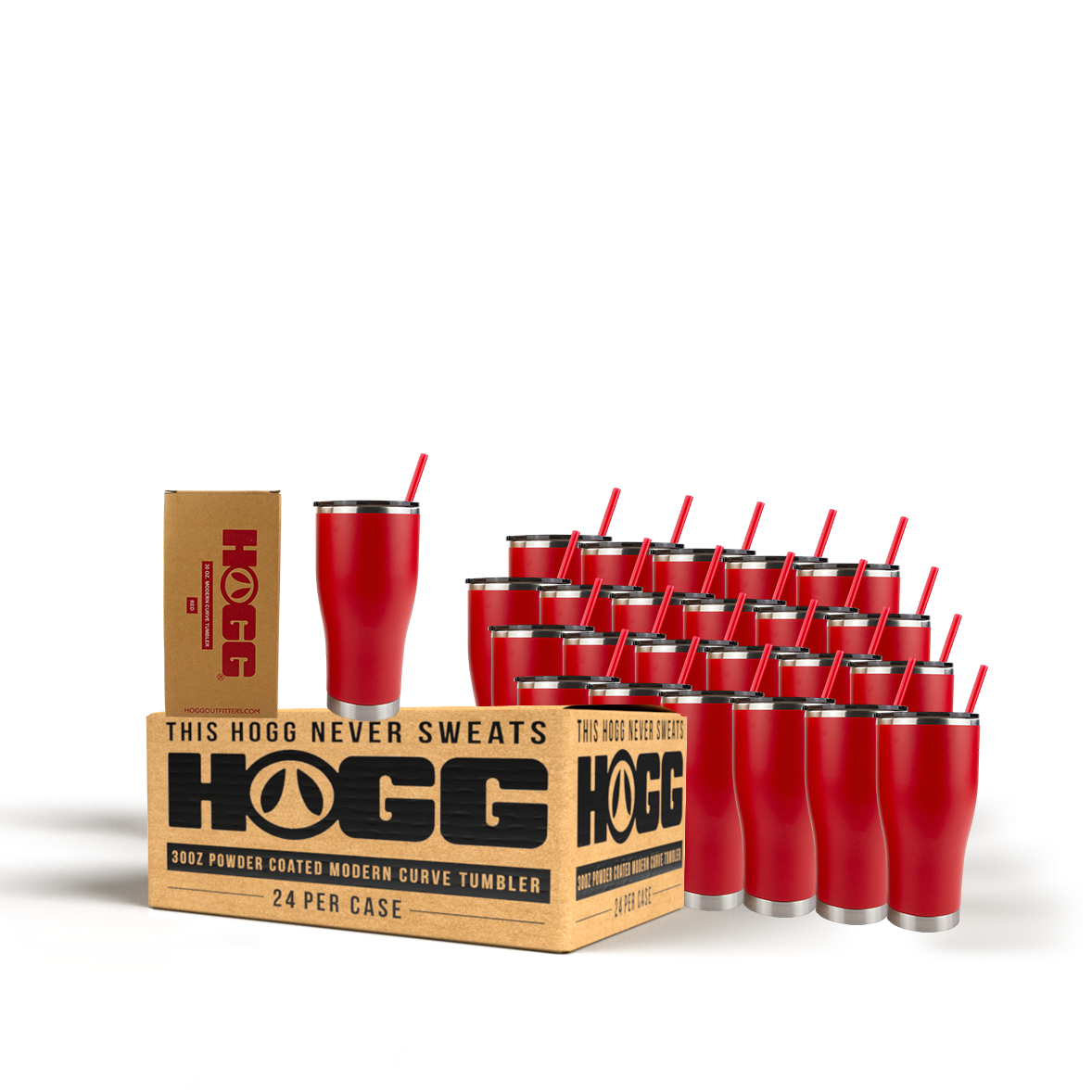 30oz Powder Coated Modern Curve Tumbler Case