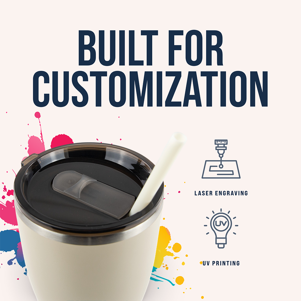 30oz Powder Coated Modern Curve Tumbler Case