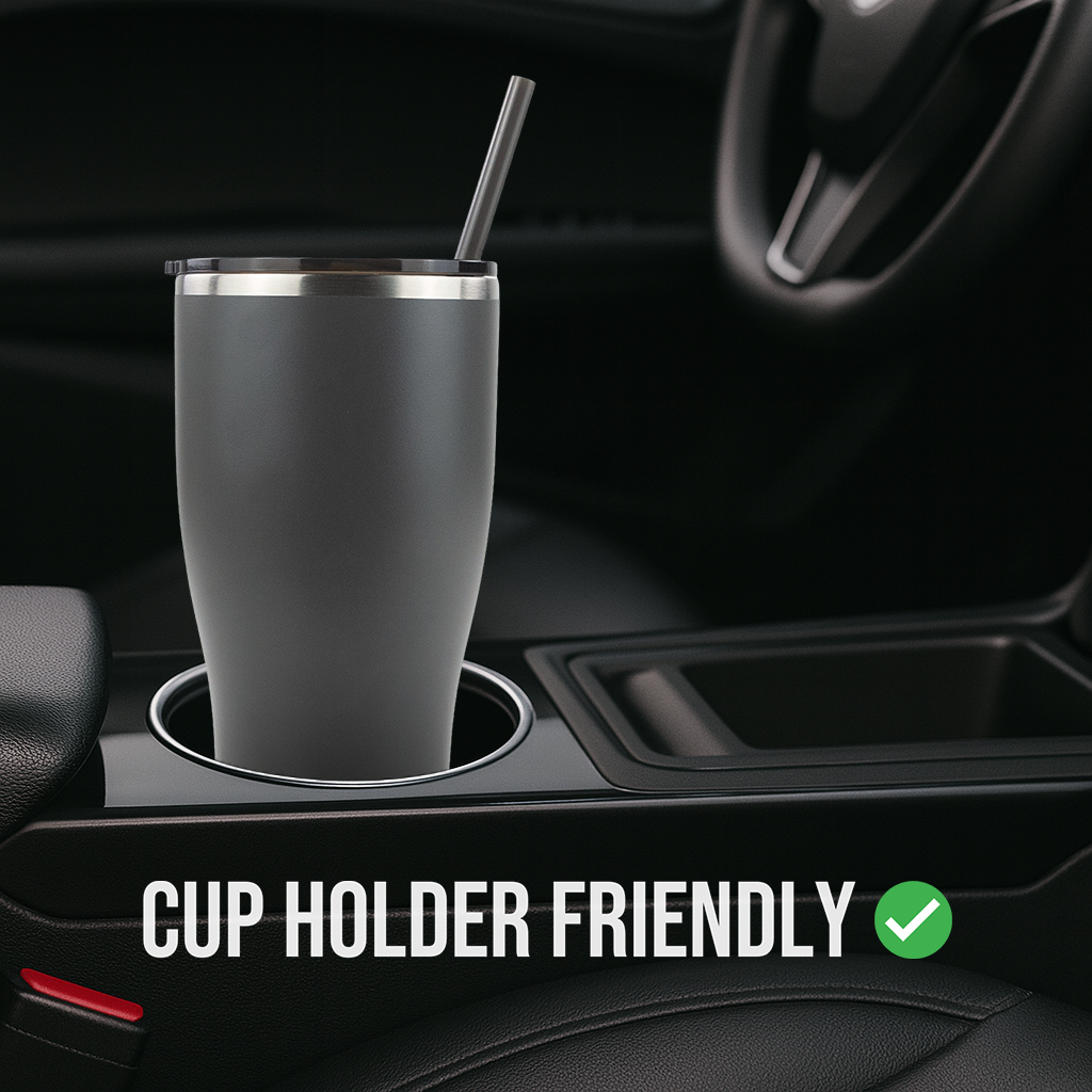 30oz Powder Coated Modern Curve Tumbler