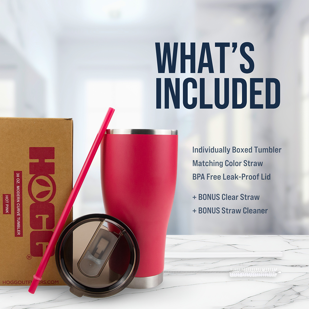 30oz Powder Coated Modern Curve Tumbler Case