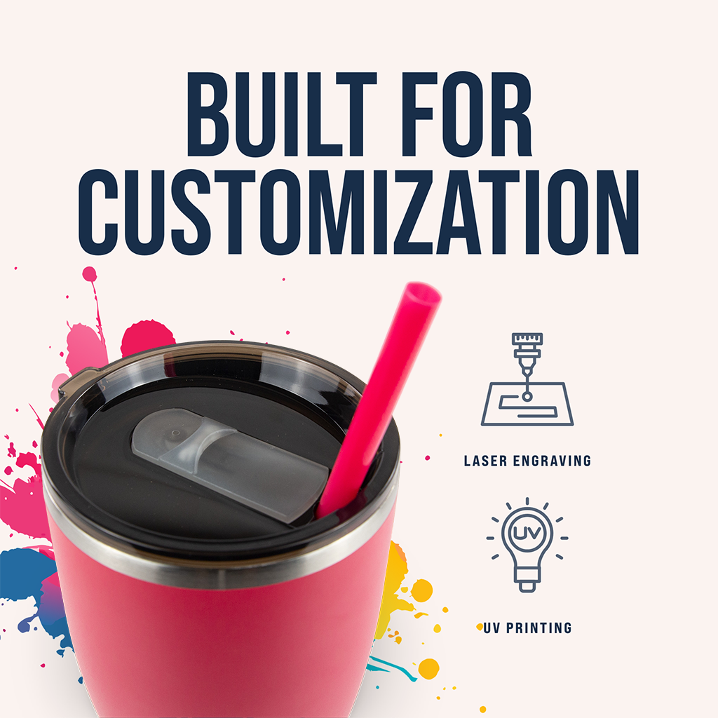 30oz Powder Coated Modern Curve Tumbler
