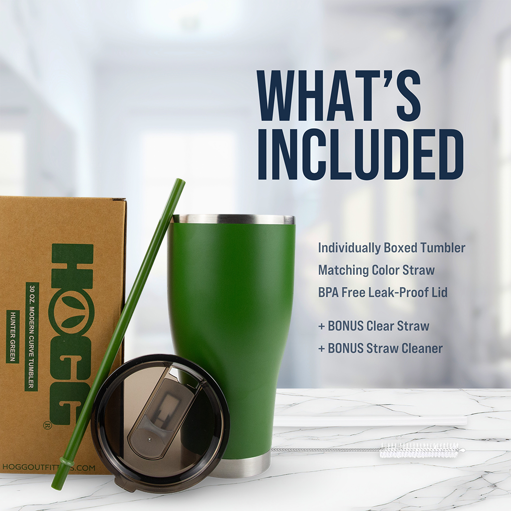 30oz Powder Coated Modern Curve Tumbler