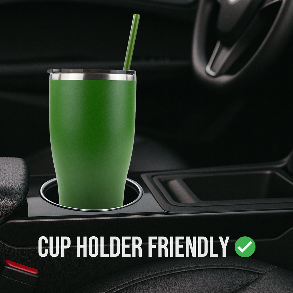 30oz Powder Coated Modern Curve Tumbler Case