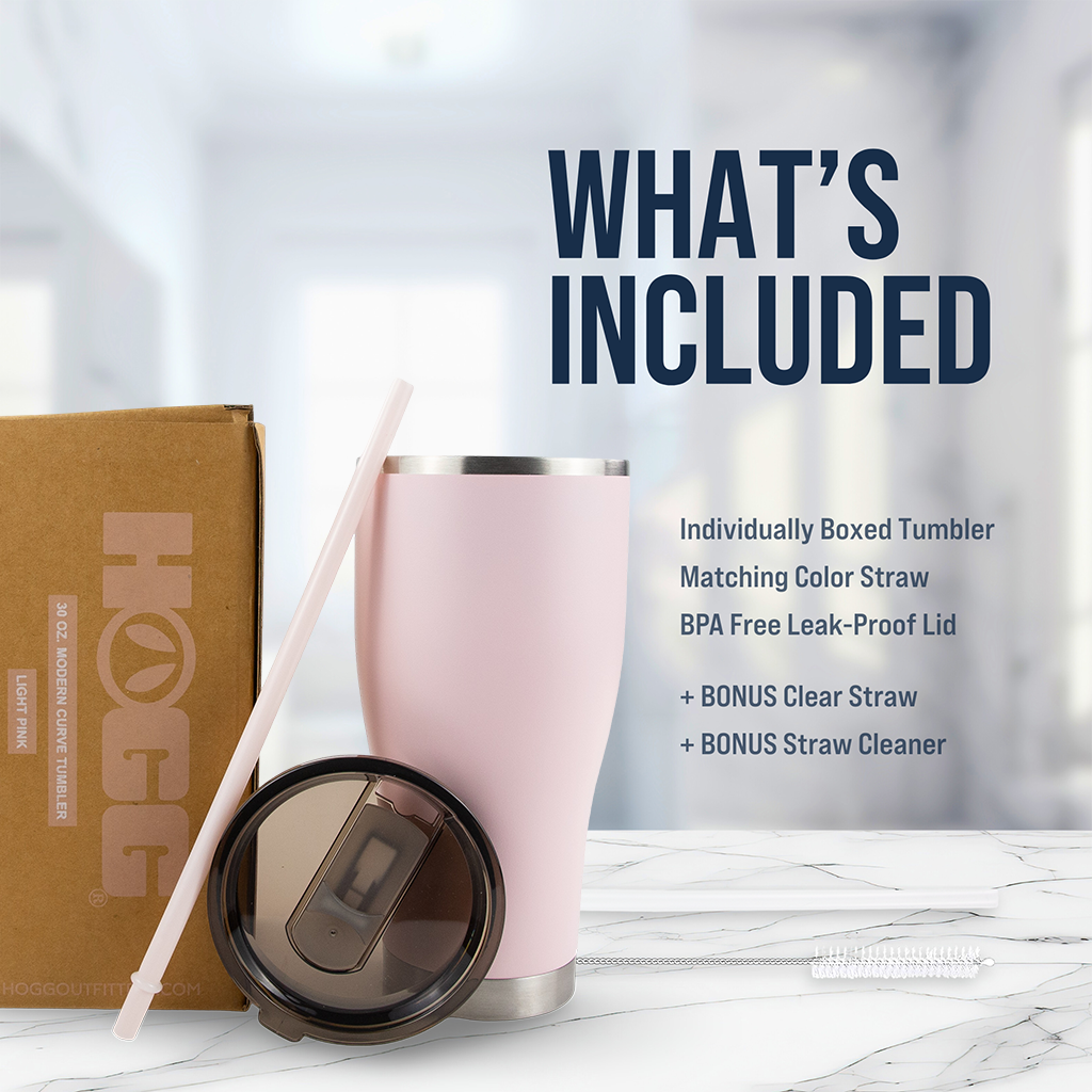 30oz Powder Coated Modern Curve Tumbler Case