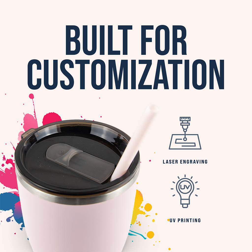 30oz Powder Coated Modern Curve Tumbler