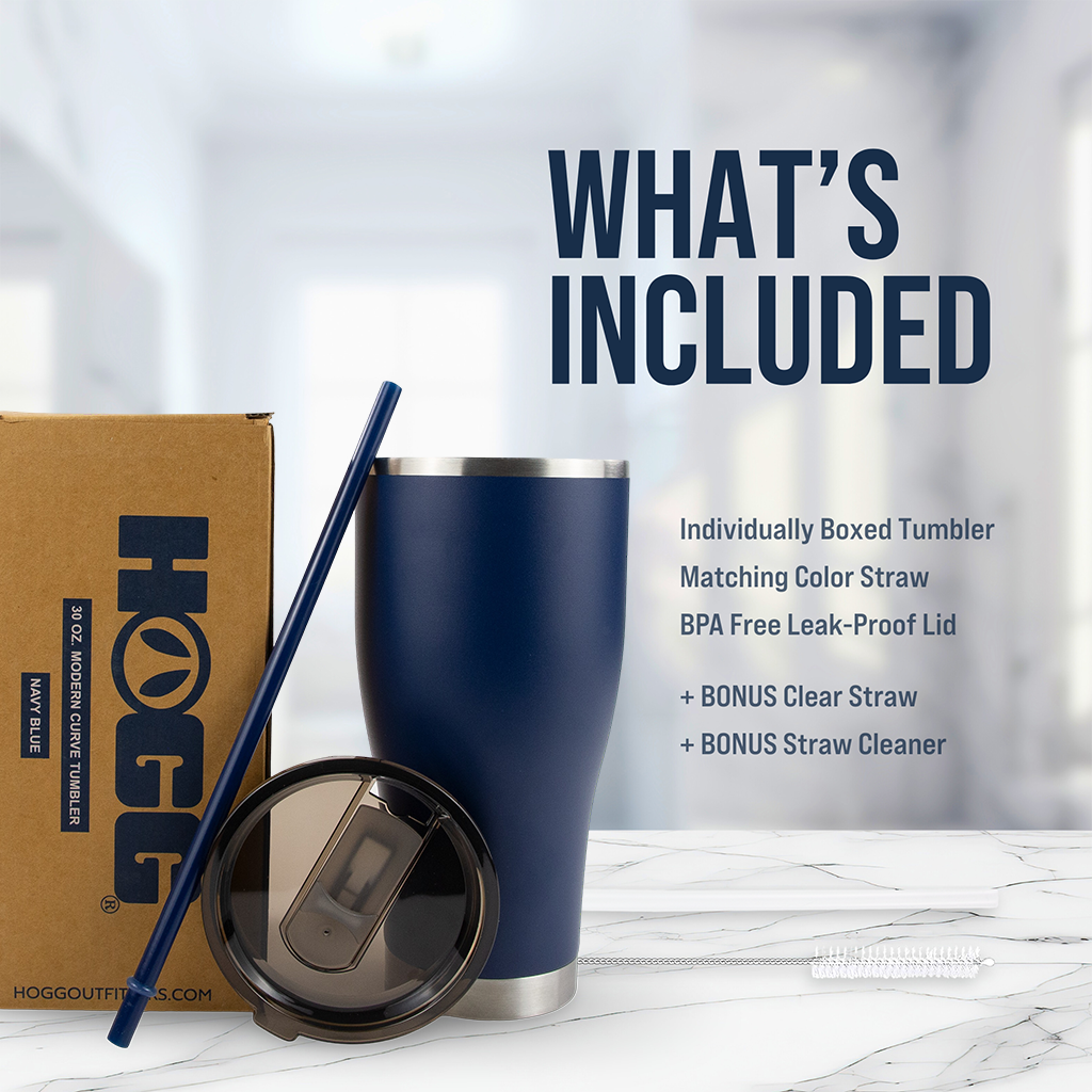 30oz Powder Coated Modern Curve Tumbler