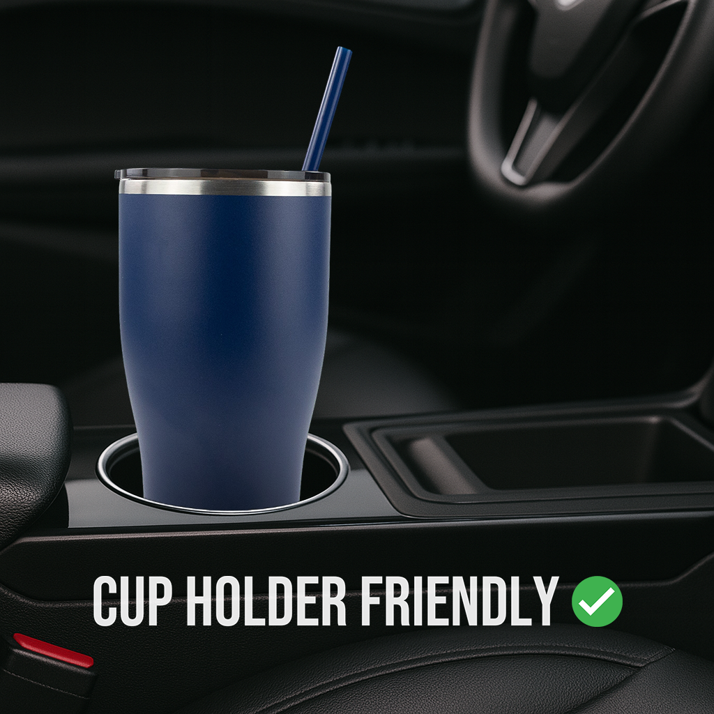 30oz Powder Coated Modern Curve Tumbler Case