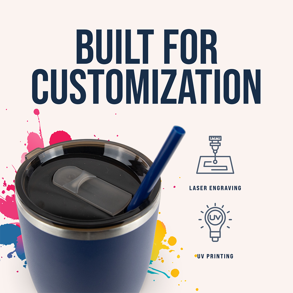 30oz Powder Coated Modern Curve Tumbler Case