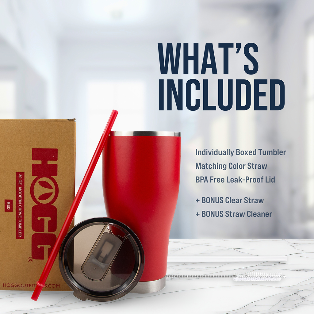 30oz Powder Coated Modern Curve Tumbler