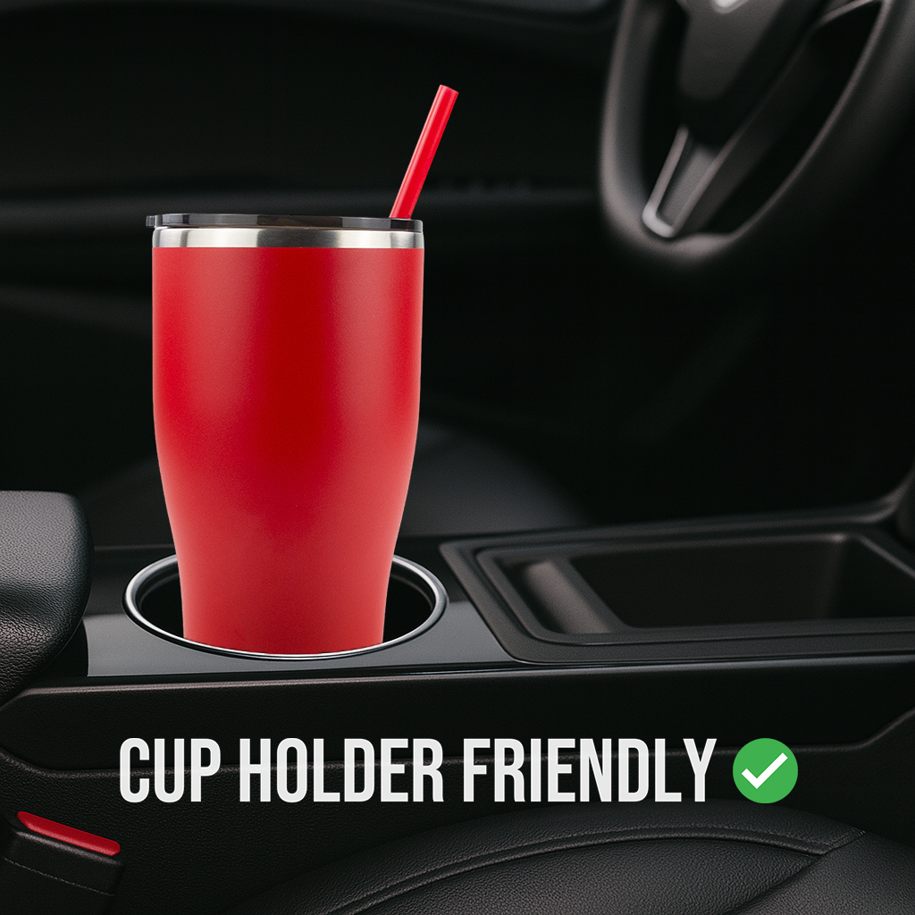 30oz Powder Coated Modern Curve Tumbler