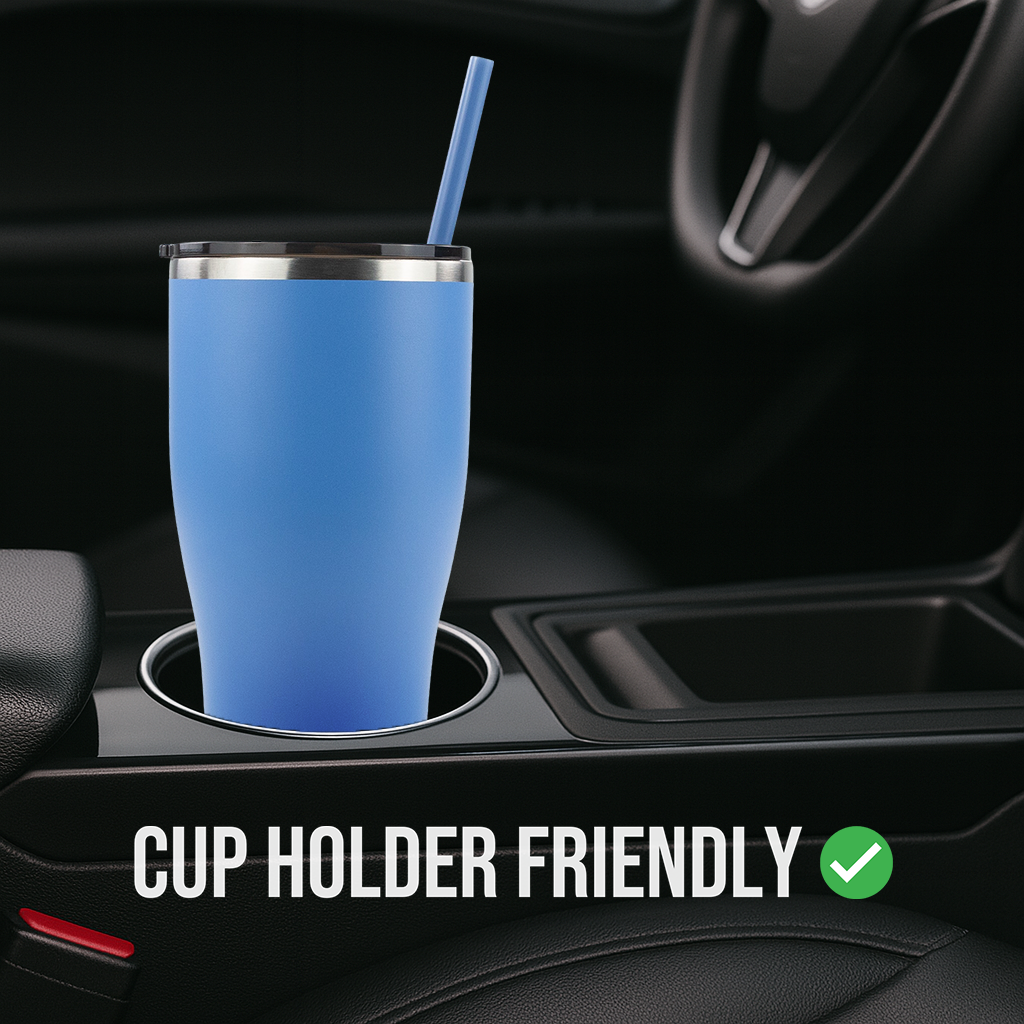 30oz Powder Coated Modern Curve Tumbler
