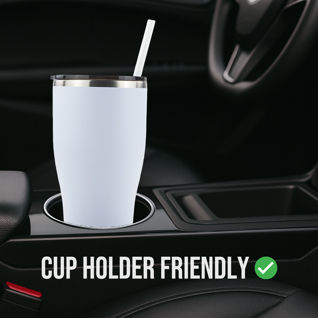 30oz Powder Coated Modern Curve Tumbler Case